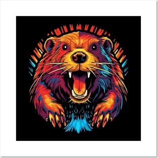 Beaver Smiling Posters and Art